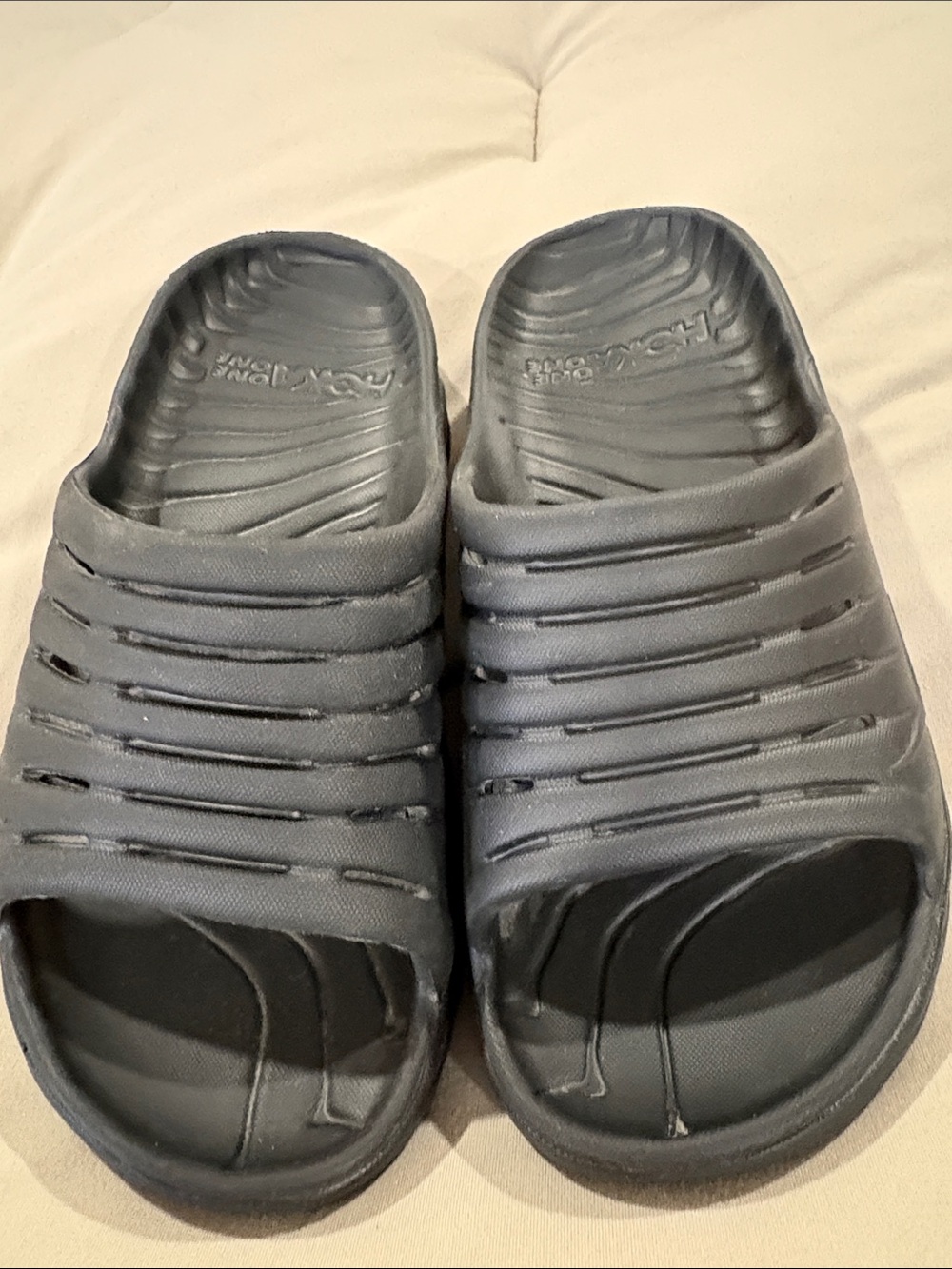 Hoka One One Black Women's Slide Sandals